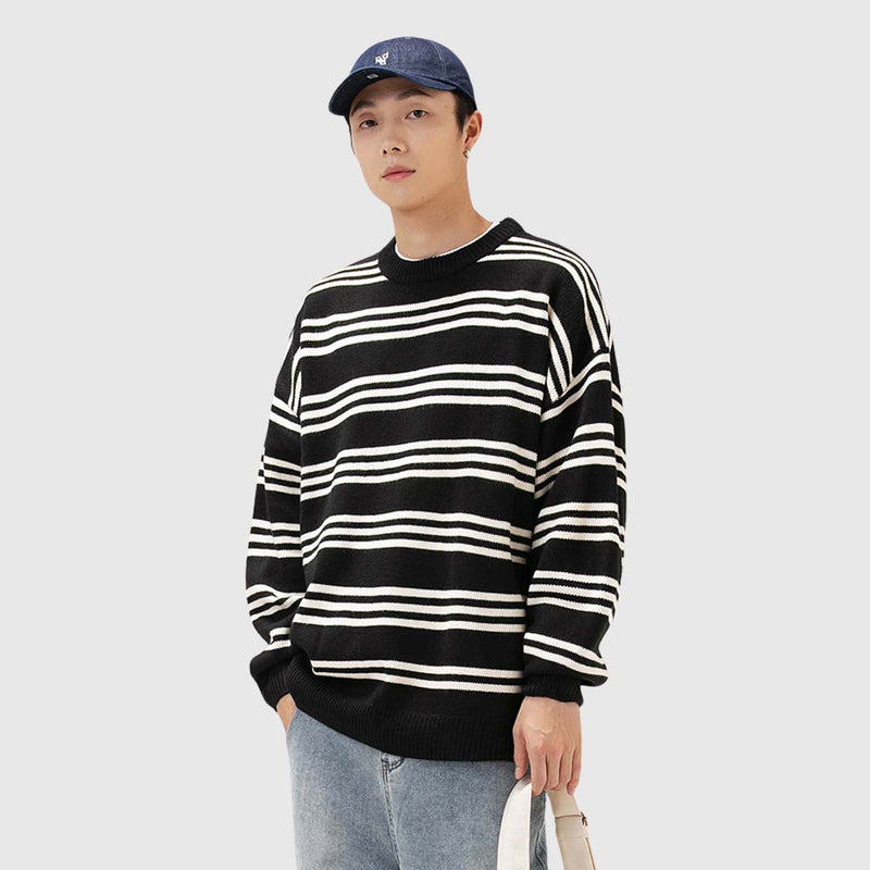 SOWHATON™ BOLD STRIPE KNIT KAZAK