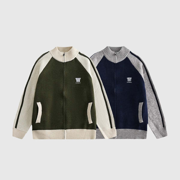 SOWHATON™ COLORBLOCK RAGLAN ZIP-UP KAZAK