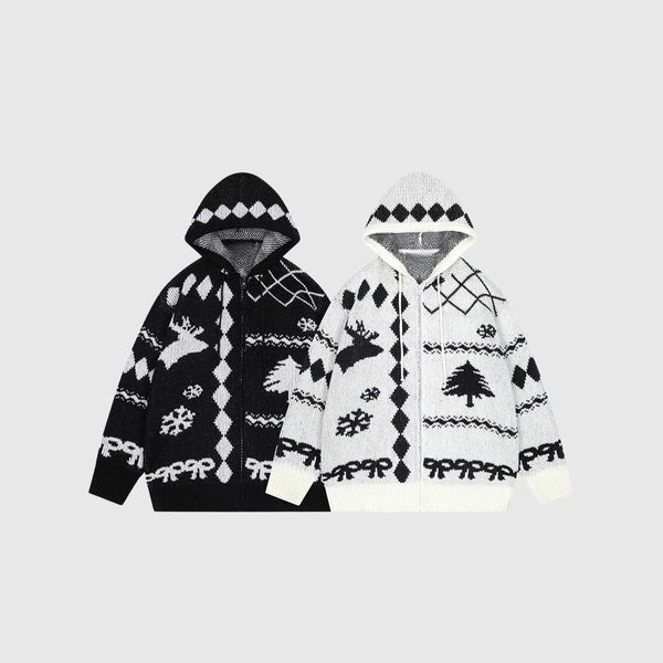 SOWHATON™ HOODED CHRISTMAS KNIT HIRKA