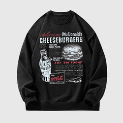 SOWHATON™ VINTAGE FAST FOOD GRAPHIC SWEATSHIRT