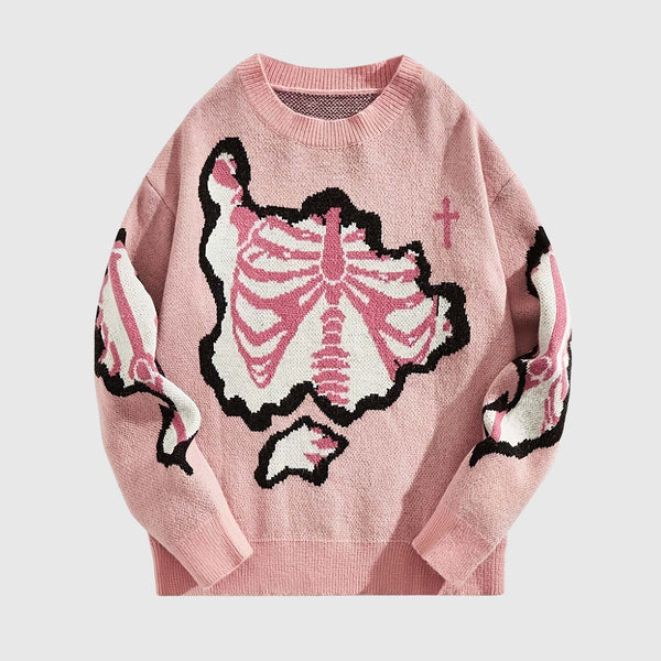 SOWHATON™ SKELETON KNIT KAZAK