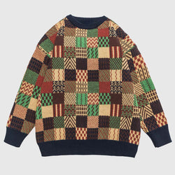 SOWHATON™ PATCHWORK KNIT KAZAK