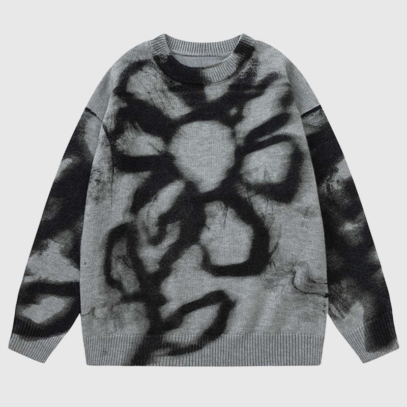 SOWHATON™ RETRO FLORAL KNIT KAZAK