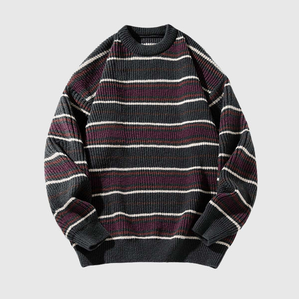 SOWHATON™ RETRO STRIPED KNIT KAZAK