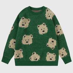 SOWHATON™ DOG PATTERN KNIT KAZAK