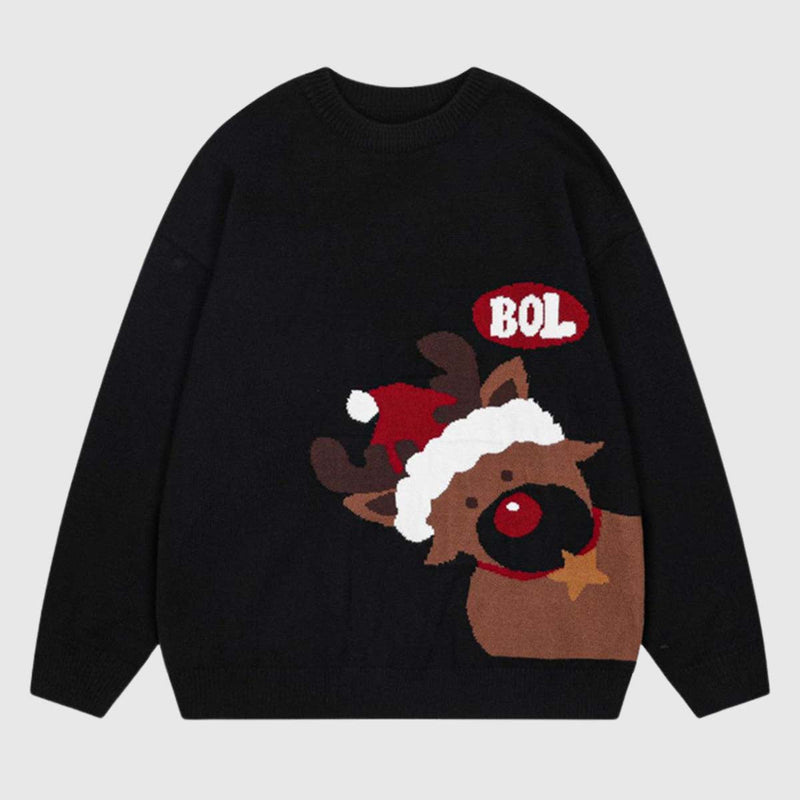 SOWHATON™ REINDEER KNIT CHRISTMAS KAZAK