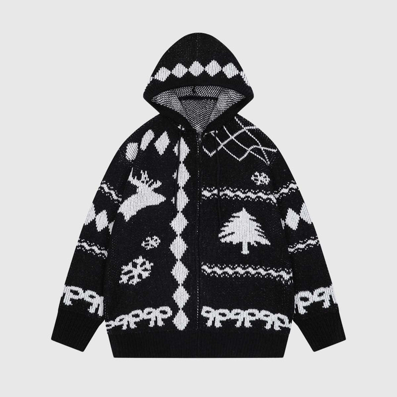 SOWHATON™ HOODED CHRISTMAS KNIT HIRKA