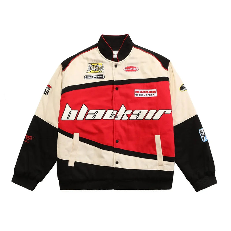 SOWHATON™ "BLACKAIR" RETRO RACING CEKET