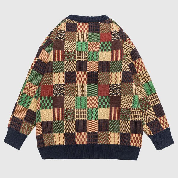 SOWHATON™ PATCHWORK KNIT KAZAK