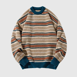 SOWHATON™ RETRO STRIPED KNIT KAZAK