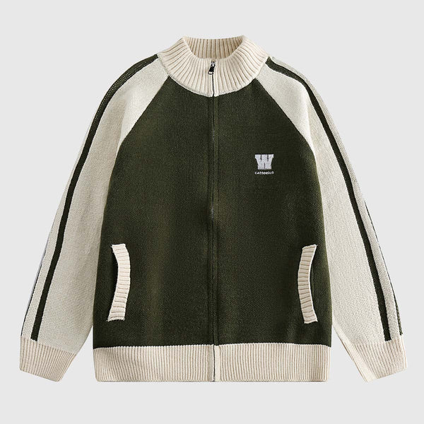 SOWHATON™ COLORBLOCK RAGLAN ZIP-UP KAZAK