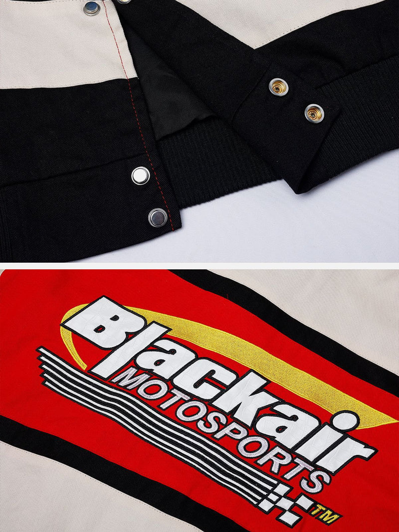 SOWHATON™ "BLACKAIR" RETRO RACING CEKET