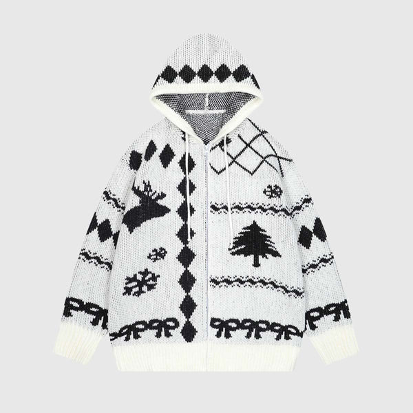 SOWHATON™ HOODED CHRISTMAS KNIT HIRKA