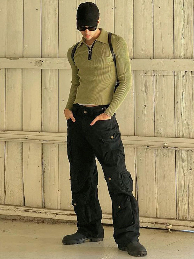 SOWHATON™ VINTAGE MULTI-POCKET CARGO PANTS