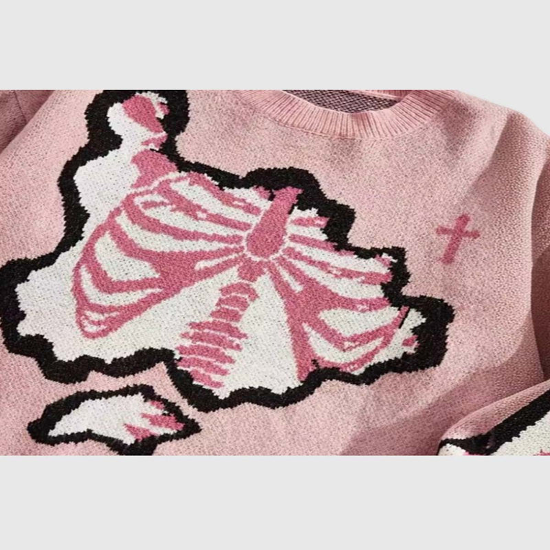 SOWHATON™ SKELETON KNIT KAZAK