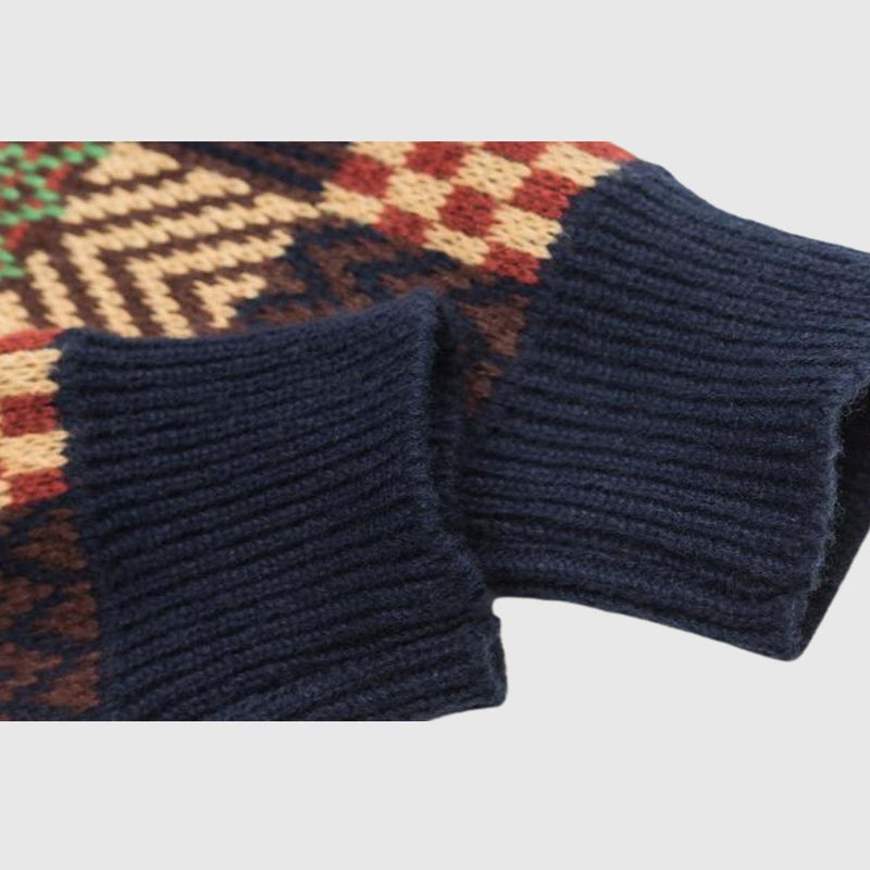 SOWHATON™ PATCHWORK KNIT KAZAK