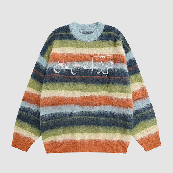 SOWHATON™ COLOR STRIPED FUZZY KAZAK