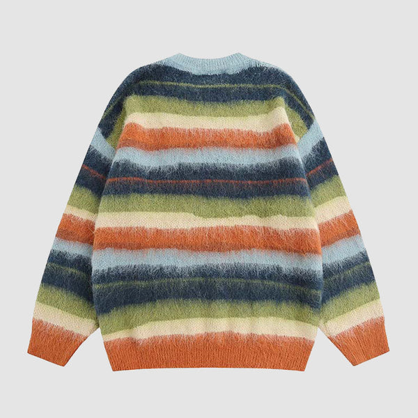 SOWHATON™ COLOR STRIPED FUZZY KAZAK