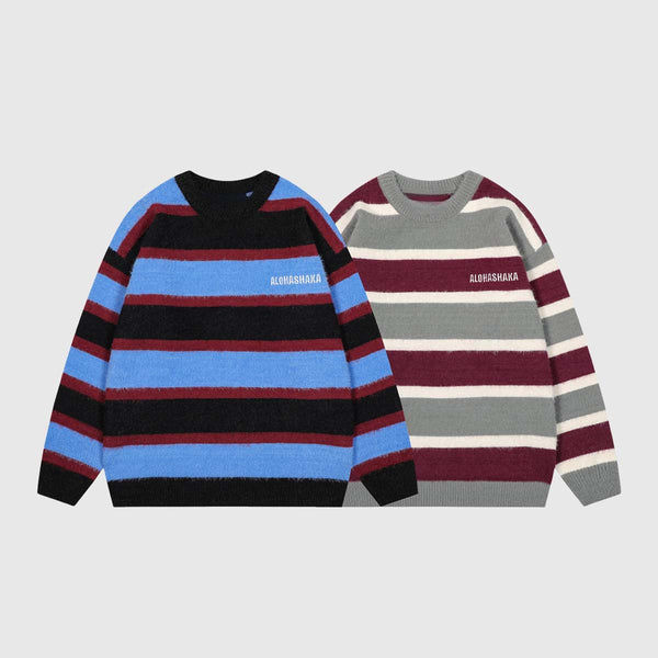 SOWHATON™ VINTAGE STRIPED KNIT KAZAK