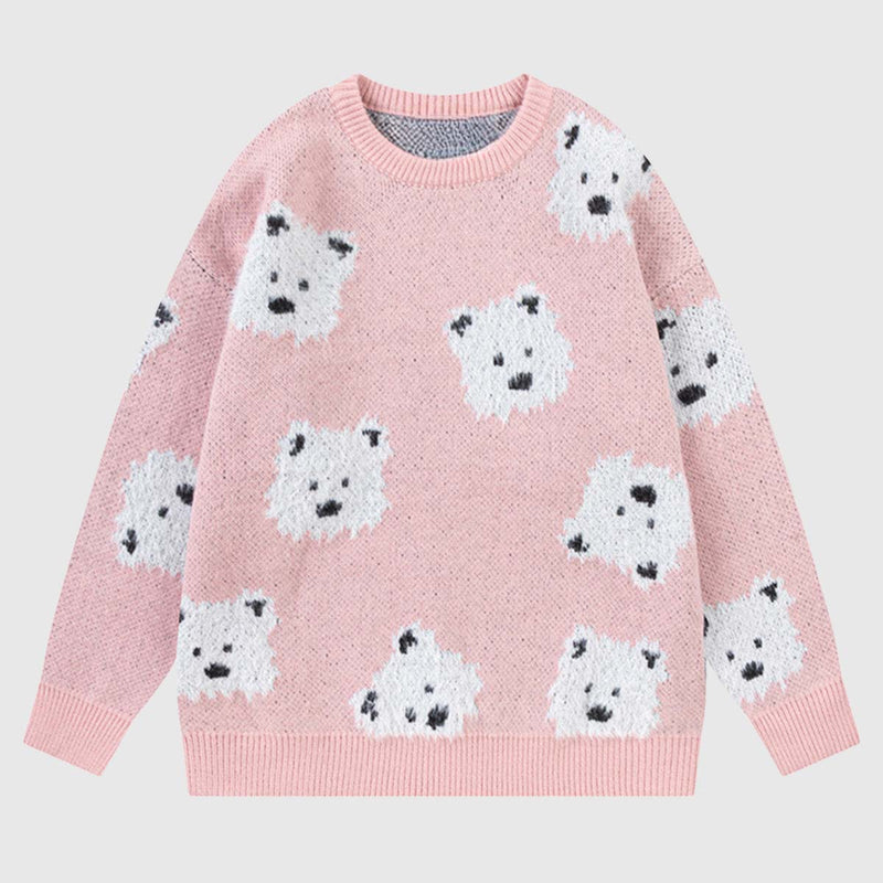 SOWHATON™ DOG PATTERN KNIT KAZAK