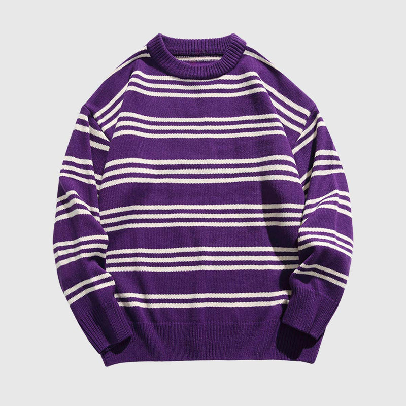 SOWHATON™ BOLD STRIPE KNIT KAZAK