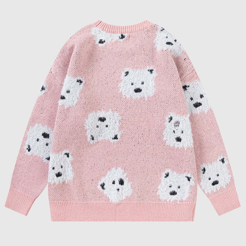 SOWHATON™ DOG PATTERN KNIT KAZAK