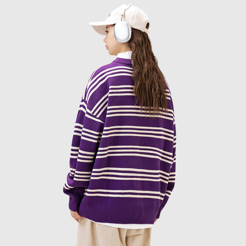 SOWHATON™ BOLD STRIPE KNIT KAZAK