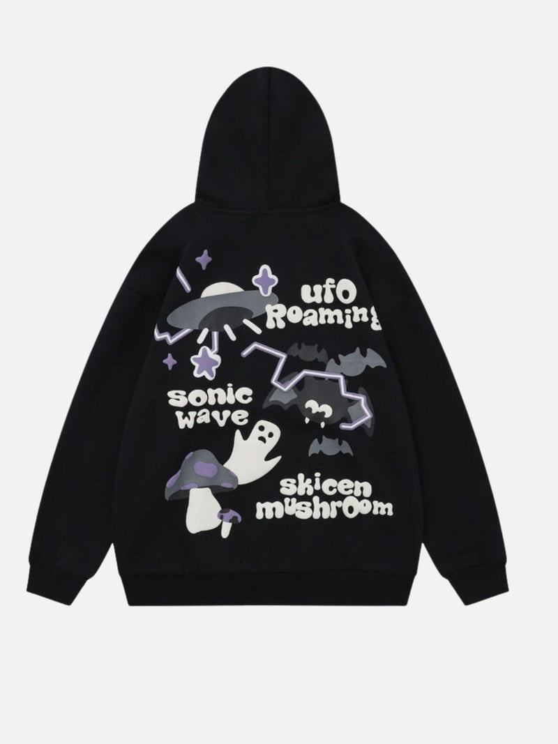 SOWHATON™ REFUSED OVERSIZED PRINT HOODIE