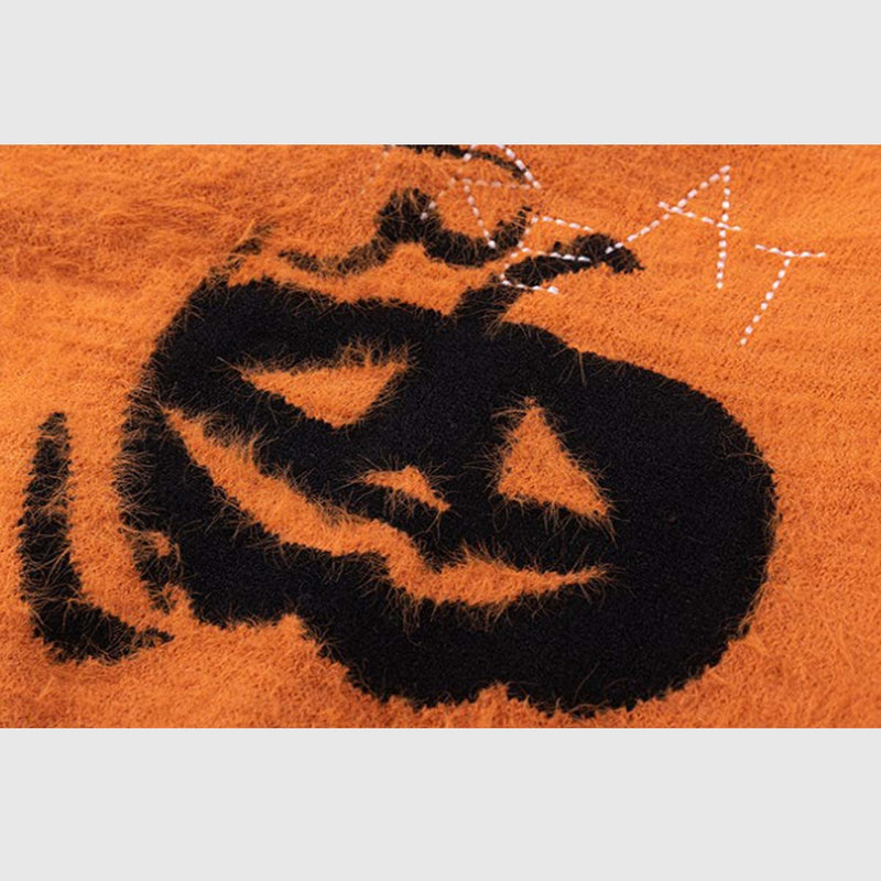 SOWHATON™ HALLOWEEN GHOST KNIT KAZAK