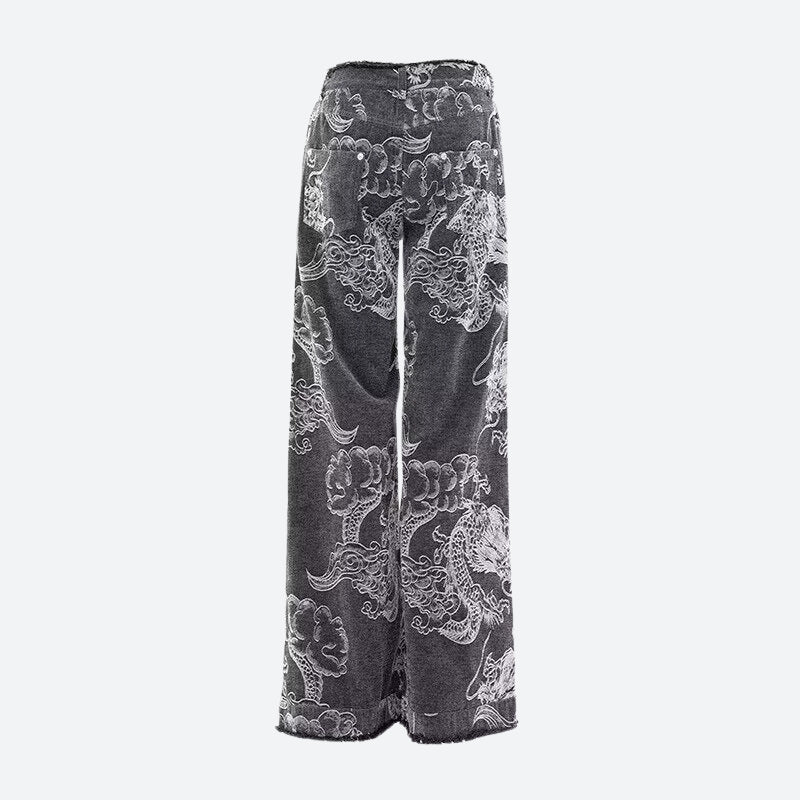 SOWHATON™ DRAGON PRINTED PANTOLON