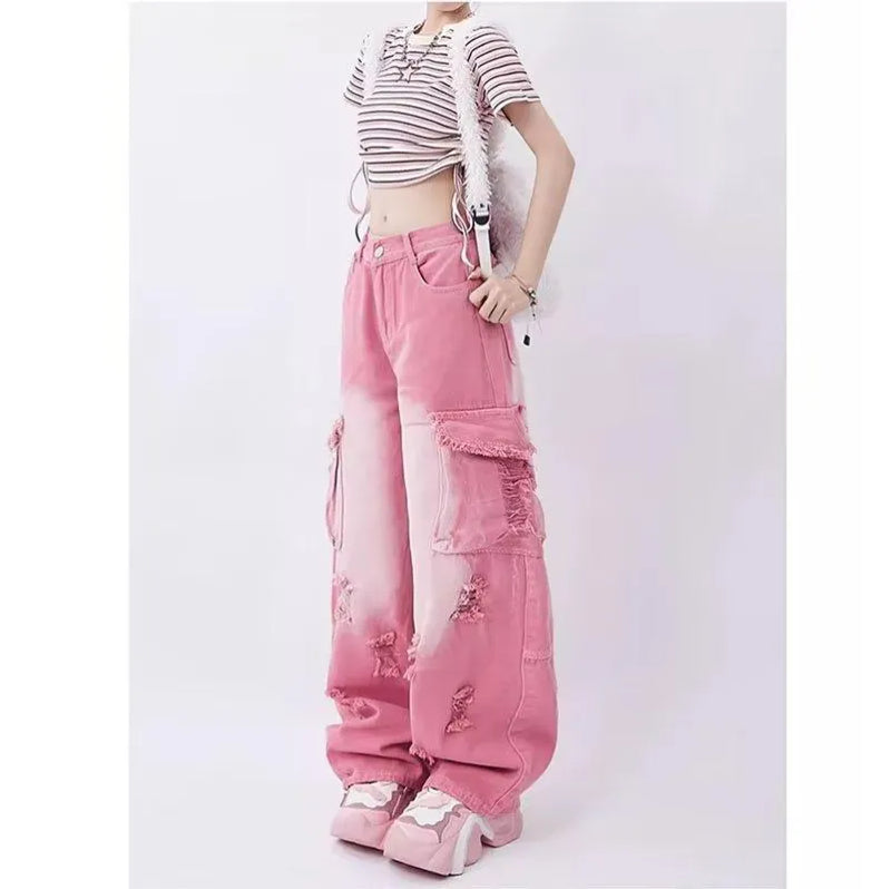 SOWHATON™ PINK WASHED JEANS