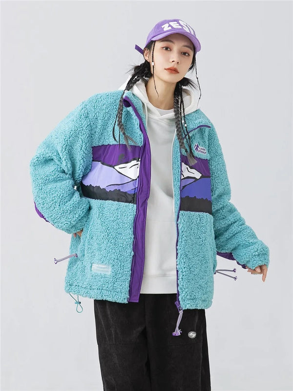 SOWHATON™ X STIWAUP EMBROIDERED OVERSIZE FLUFFY CEKET