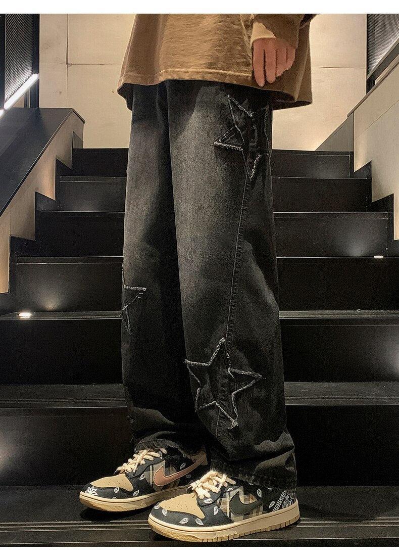 SOWHATON™ Y2K STAR EMBROIDERED JEANS