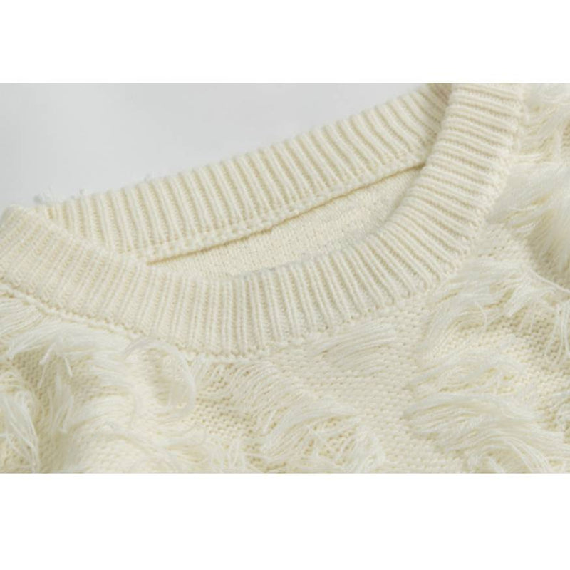 SOWHATON™ STYLISH TASSEL KNIT KAZAK