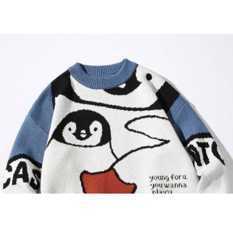 SOWHATON™ NAUGHTY PENGUIN PATTERN KAZAK