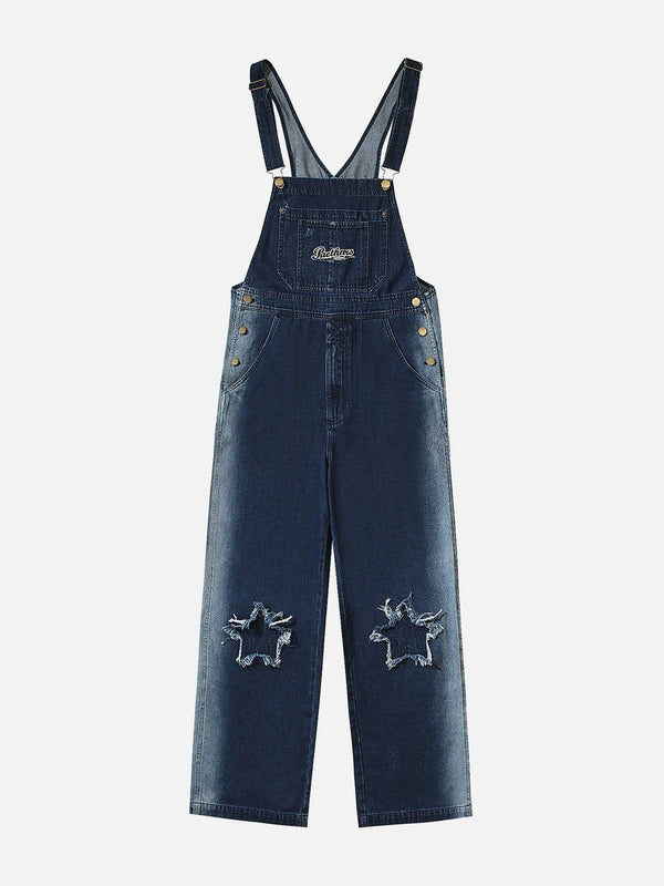 SOWHATON™ STAR FRINGED OVERALLS