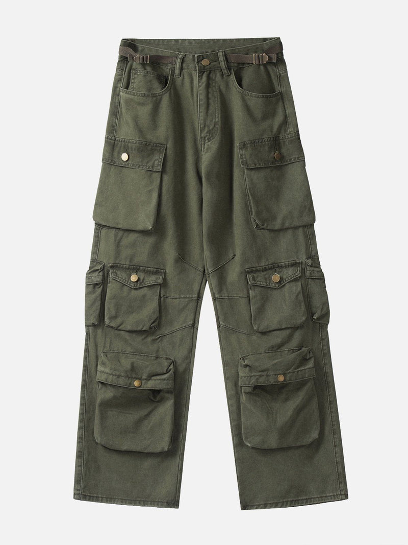 SOWHATON™ VINTAGE MULTI-POCKET CARGO PANTS