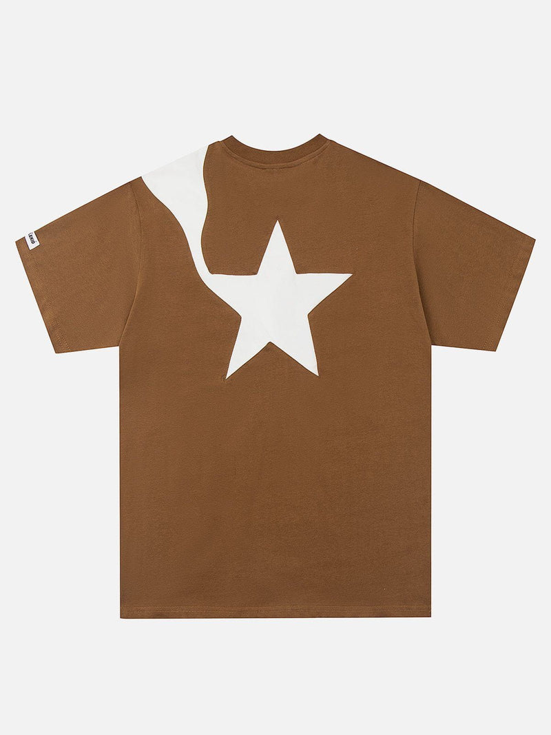 SOWHATON™ PATCHWORK STAR T-SHIRT