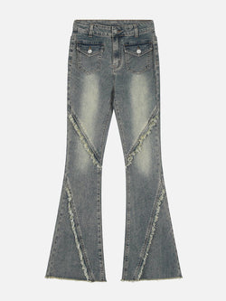 SOWHATON™ "STREET STAR" VINTAGE FLARED JEANS