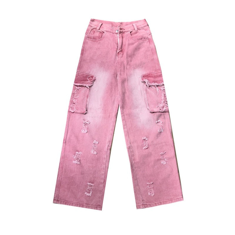 SOWHATON™ PINK WASHED JEANS